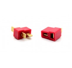 T-style Male and Female Connectors Plugs (2-Pack Set)