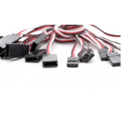 500mm 3-Pin Servo Connection Extension Cables for R/C Toys (10-Pack)