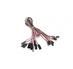 500mm 3-Pin Servo Connection Extension Cables for R/C Toys (10-Pack)