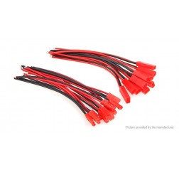 10cm DIY JST Male Female Connector Cable for R/C Models (10-Pair)