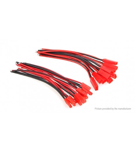 10cm DIY JST Male Female Connector Cable for R/C Models (10-Pair)