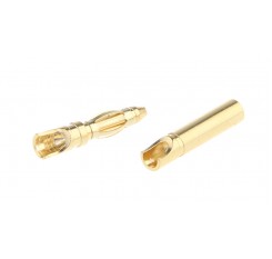 Amass 2mm Male & Female Bullet Banana Connector Plug Set for R/C Helicopter Battery (10-Pair)