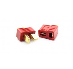 Anti-slip T-style Male and Female Connectors Plugs (2-Pack Set)