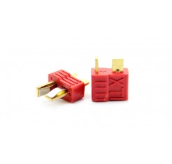 Anti-slip T-style Male and Female Connectors Plugs (2-Pack Set)